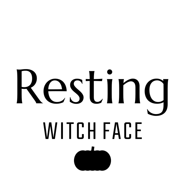 Resting Witch Face SVG cut file